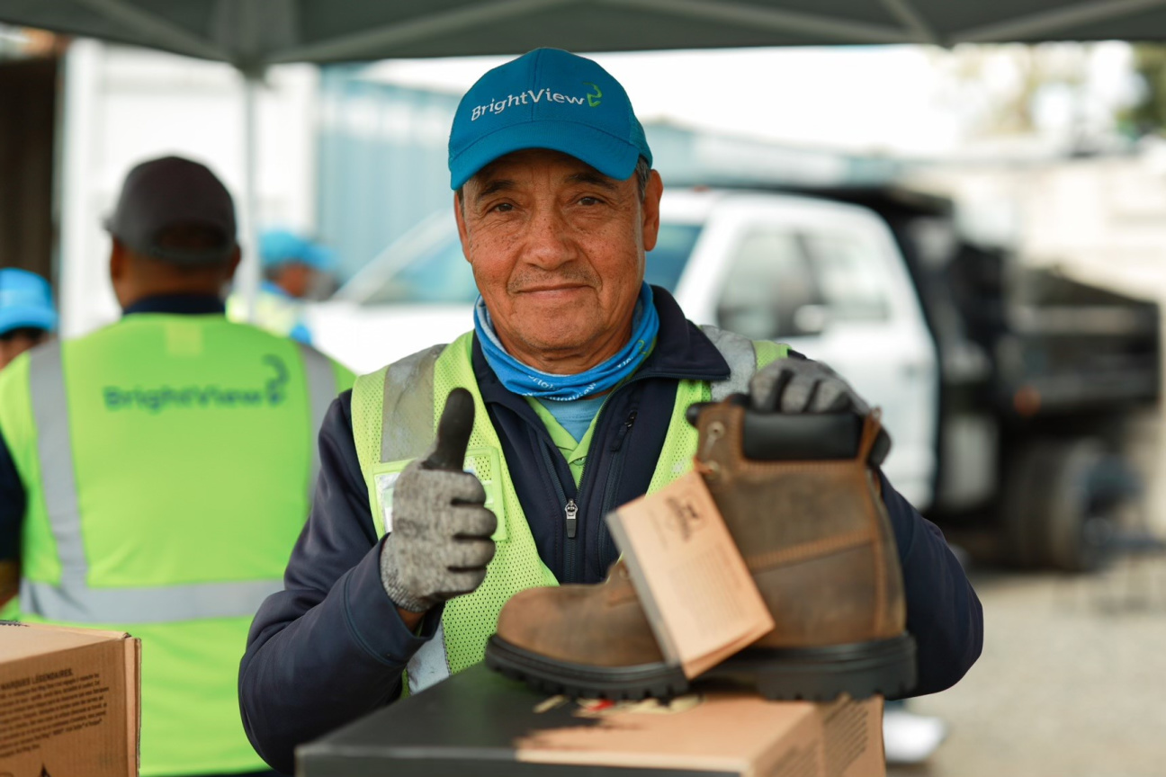 BrightView team member new boots