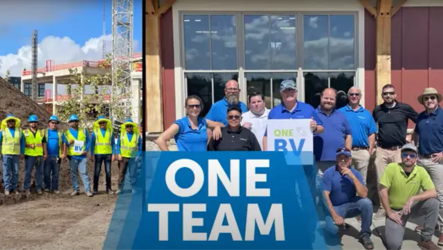 One BrightView team members 