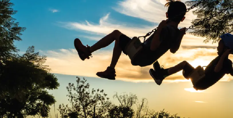 BrightView children swinging