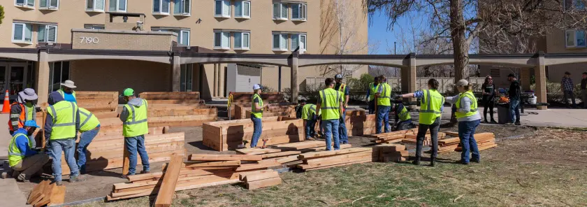 Mosaic Community Campus BrightView garden beds