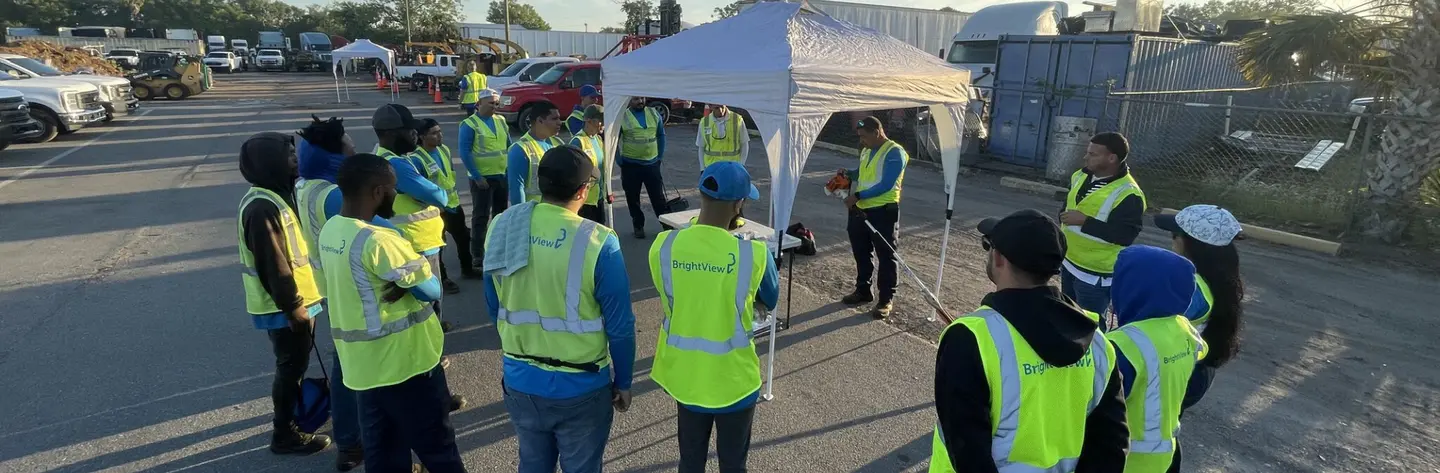 BrightView spring rodeo training