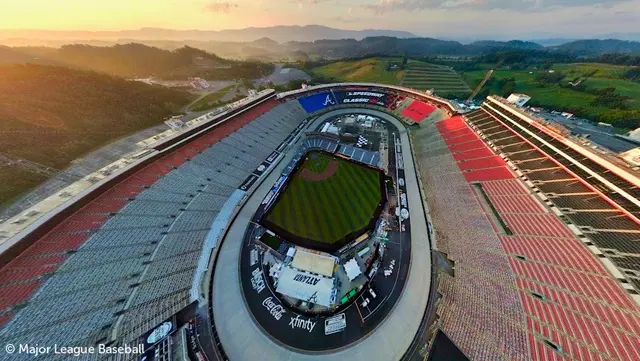 Bristol Motor Speedway MLB baseball field
