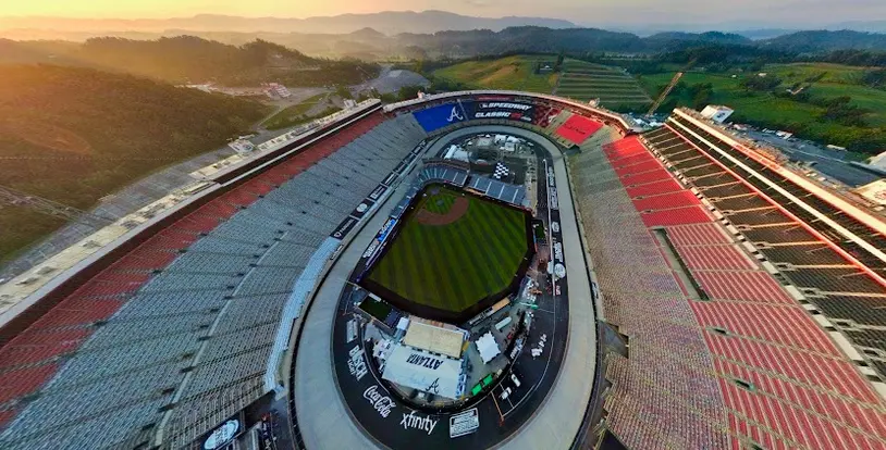 Bristol Motor Speedway MLB baseball field